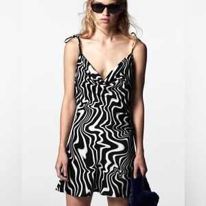 Mini Dress - Zebra Print